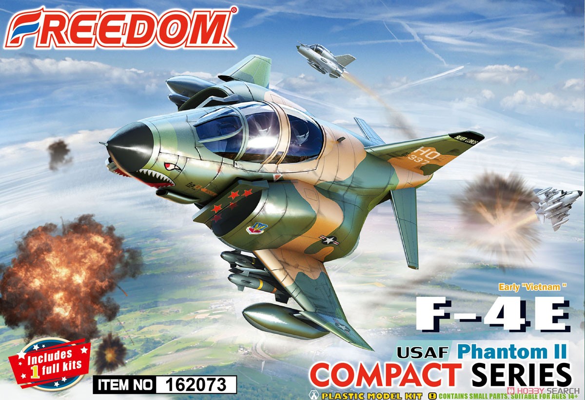hobbysearch_mm's tweet photo. 【入荷】Freedom(フリーダムモデルキット)より、コンパクトシリーズ
F-4J ファントムII 米海軍 「VF-84 ジョリーロジャーズ」
F-4E ファントムII 米空軍 ベトナム戦争初期
入荷です！→ https://t.co/NU3csv1rgX
#プラモデル #プラモ #F4ファントム #F4Phatom #Plastickits #Plasticmodel #Scalemodels https://t.co/VWiDhNa9vZ