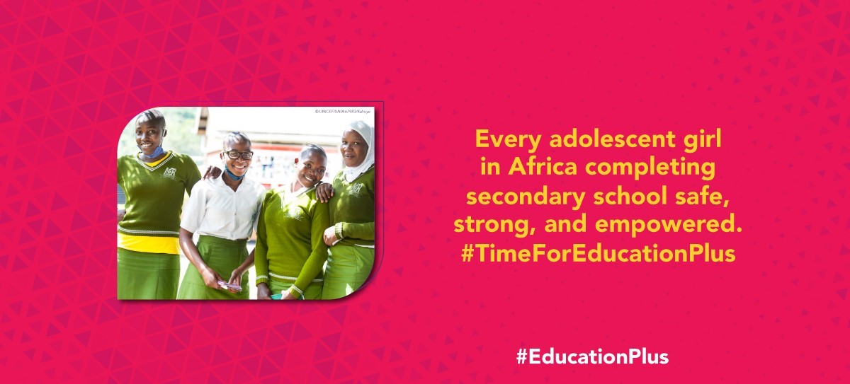 EducPlus2025's tweet photo. When girls' rights to complete their schooling and have a quality education is upheld, it reduces poverty, improves health outcomes and stimulates social and economic development. 

#TimeForEducationPlus https://t.co/jtbvn9jVgg