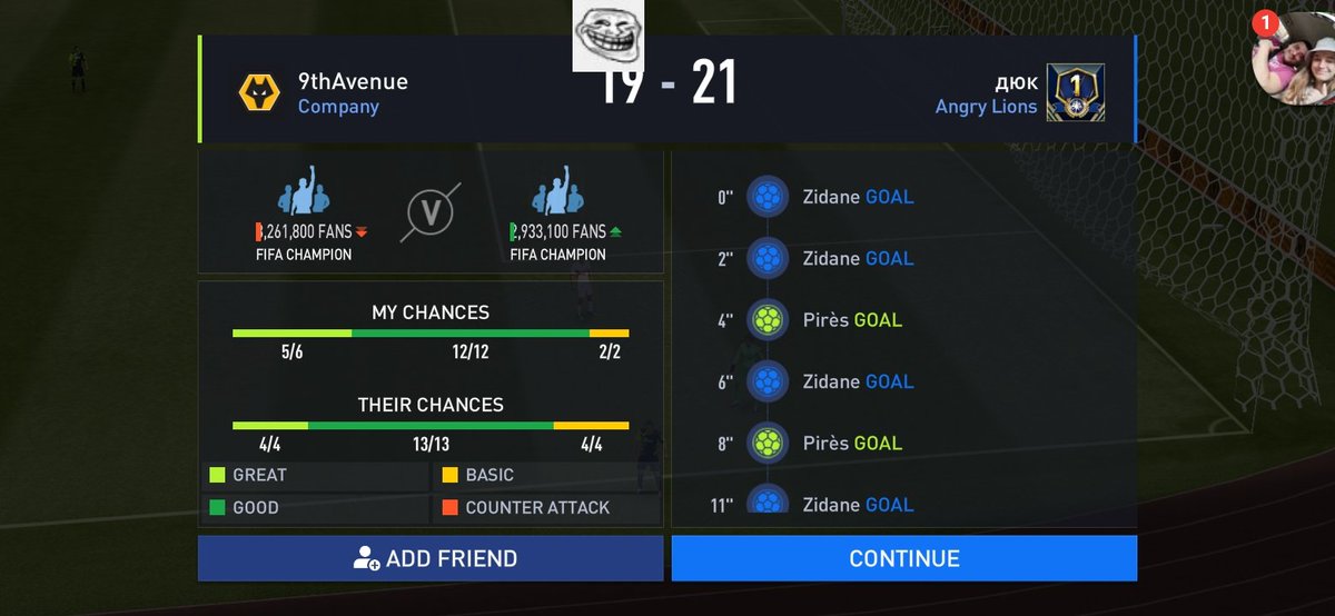 ganezu7's tweet photo. @EAFIFAMOBILE @EAHelp @EAFIFADirect make justice in fifa mobile region: East Europe: ban Angry Lions the most cheaters in region,they cheating in all: vsa/h2h/lvls. Why not ban them? https://t.co/PrsqToZvgh