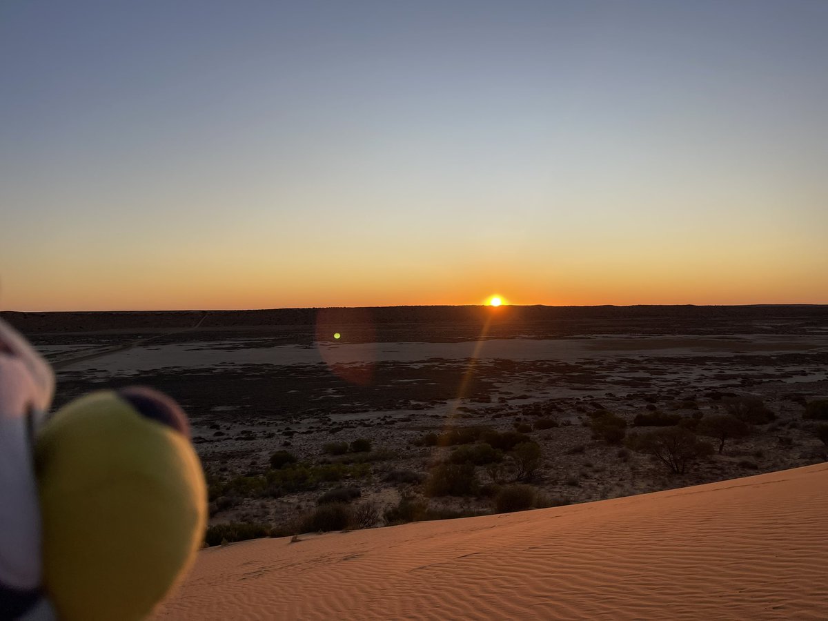 rick_mayor's tweet photo. #RAPAD local councils thinking local working regional, on Roads, Water, Weeds, full day of meetings. Then a visit to “BigRed” for awesome sunset In the edge of the Simpson Desert. 😜😎🇦🇺 https://t.co/SgSdeF2c6P