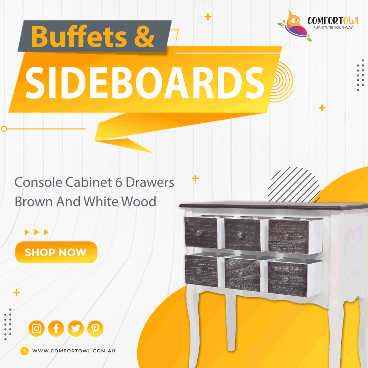 comfortowl's tweet photo. This beautiful wooden console cabinet table will titivate your bedroom or living room!

Click here to buy - https://t.co/z7eRhoV9y5

Shop Now -  Buffets &amp; Sideboards
#interiordesign #furniture #vintage #interior #homedecor #design #midcenturymodern @comfortowl https://t.co/fr9vYW6NSB