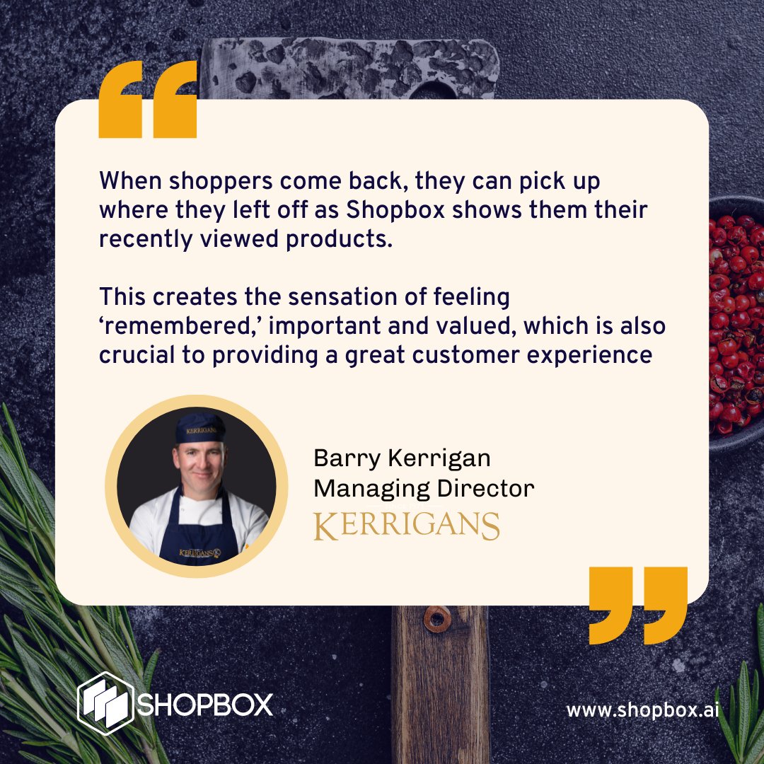 ShopboxAI's tweet photo. Don't you want your customers to feel remembered and valued when they return to your store? Shopbox makes them feel exactly like that in your online store. β€οΈ Learn more: https://t.co/fm2uwo6XG5
#ecommerce #ecommerceinsights #retail #successstory #increaseconversion https://t.co/dQhIcwfTAo