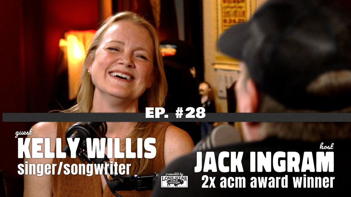 Available now in audio and premieres @ 8 PM (CT) on YouTube is EP. #28 featuring your host <a href="/JackIngram/">Jack Ingram</a>  and guest singer/songwriter, @KellyWRobison. Access direct audio/video links by clicking 👉  jackinaroundpodcast.com/ep28-kellywill… or see below.🔴Presented by <a href="/LSDryGoods/">Lone Star Dry Goods</a>🔴