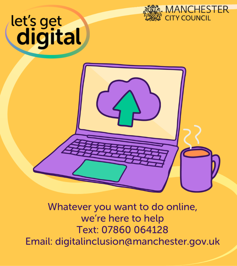LetsGetDigiMcr's tweet photo. We've had a little break and now we're back to support you with digital inclusion across Manchester!

To find out where your nearest free digital skills sessions are, we've created this handy directory: https://t.co/O2wD8NqXEi

You can use the search box or filter by area. 🔎 https://t.co/TbTTTrFua6
