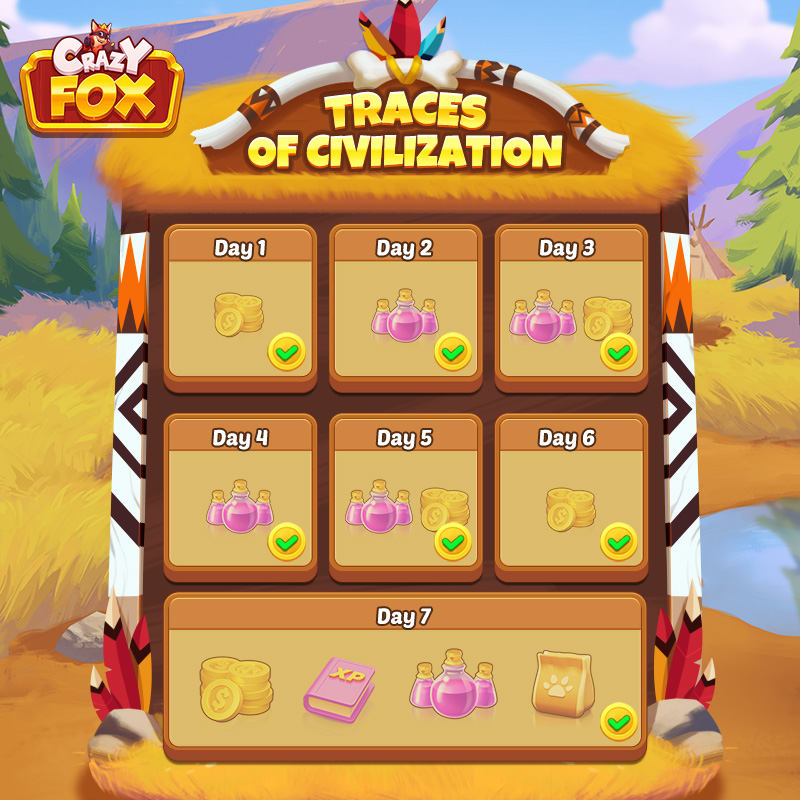 Check in Again! 💥
Did you log in #CrazyFox today? 
🗓Check in for consecutive seven days in the game, you can claim 500 SPINS here!

‼ Rules: 
① #Retweet
② Leave your screenshot of seven-day check in &amp;UID 
💡The event lasts 7 days from now. 

🎁>bit.ly/3PHmSkS