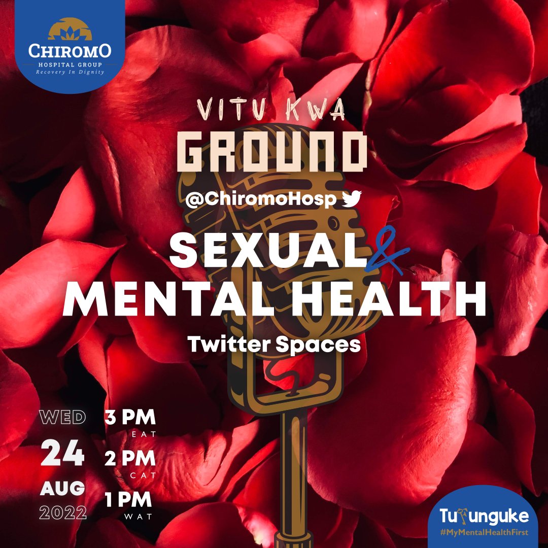 Our #VituKwaGround Twitter Spaces conversations are back like they never left 😃😃

Kesho, at 3PM EAT we'll be having a discussion on matters "SEXUAL &amp; MENTAL HEALTH' with: <a href="/OkeyoRuele/">Baba Zulu❤️</a> <a href="/wasondara/">Betty Oneya</a> <a href="/Chif_abugah/">Abuga Joseph</a> @LelinkaE &amp; <a href="/DuduyeMarynas/">ilakoze_🌸</a> on #VituKwaGround

Come, let's #Tufunguke