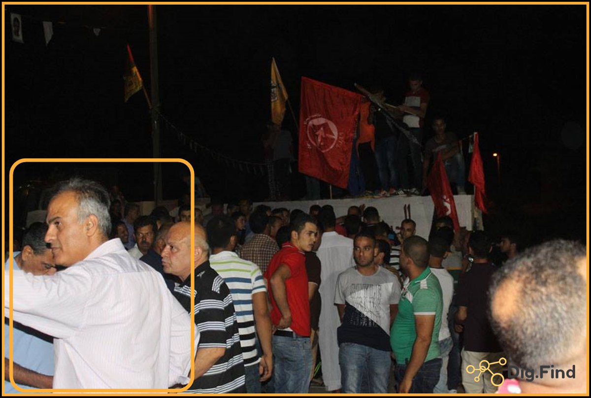DigFind_'s tweet photo. Khaled Quzmar at the PFLP event for his brother https://t.co/YKSjXe1fKD