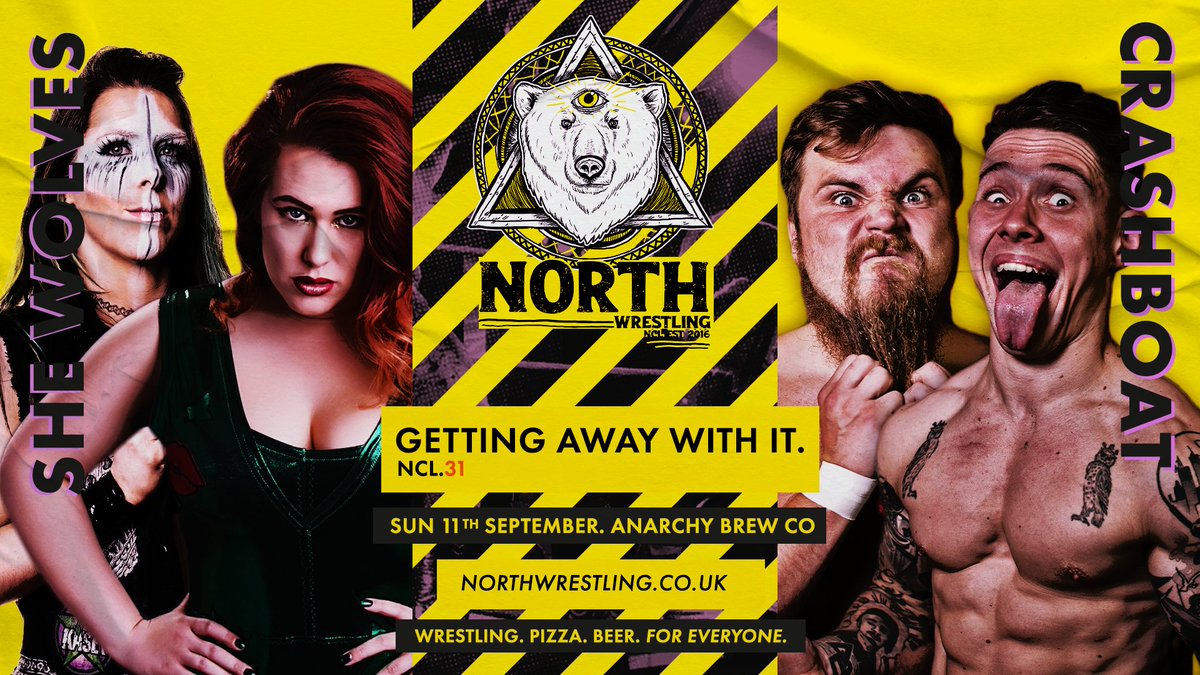 ANCMNT 🚨 SHE WOLVES DEBUT!🚨 @MollySpartan brings her partner @KaseyOwens5 to face Tag Team Tournament Finalists @CRASHBOAT182! Sun 11 Sept / 4pm // @AnarchyBrewCo