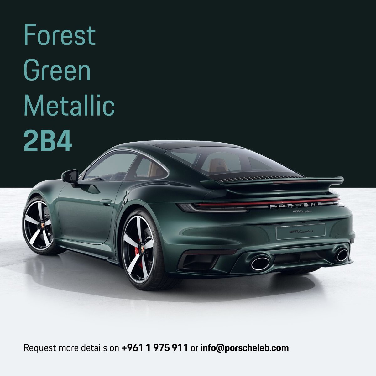 PorscheBeirut's tweet photo. What you see is what you get from the colour name. It’s one of the darker Greens that Porsche has offered, and it is quite attractive. Don’t you think?

Learn more: https://t.co/rKE2zkWGPs

#Porsche #PorscheExclusiveManufaktur #911Turbo #992Turbo #Relentless #PTS #PaintToSample https://t.co/O9D74NEkKg
