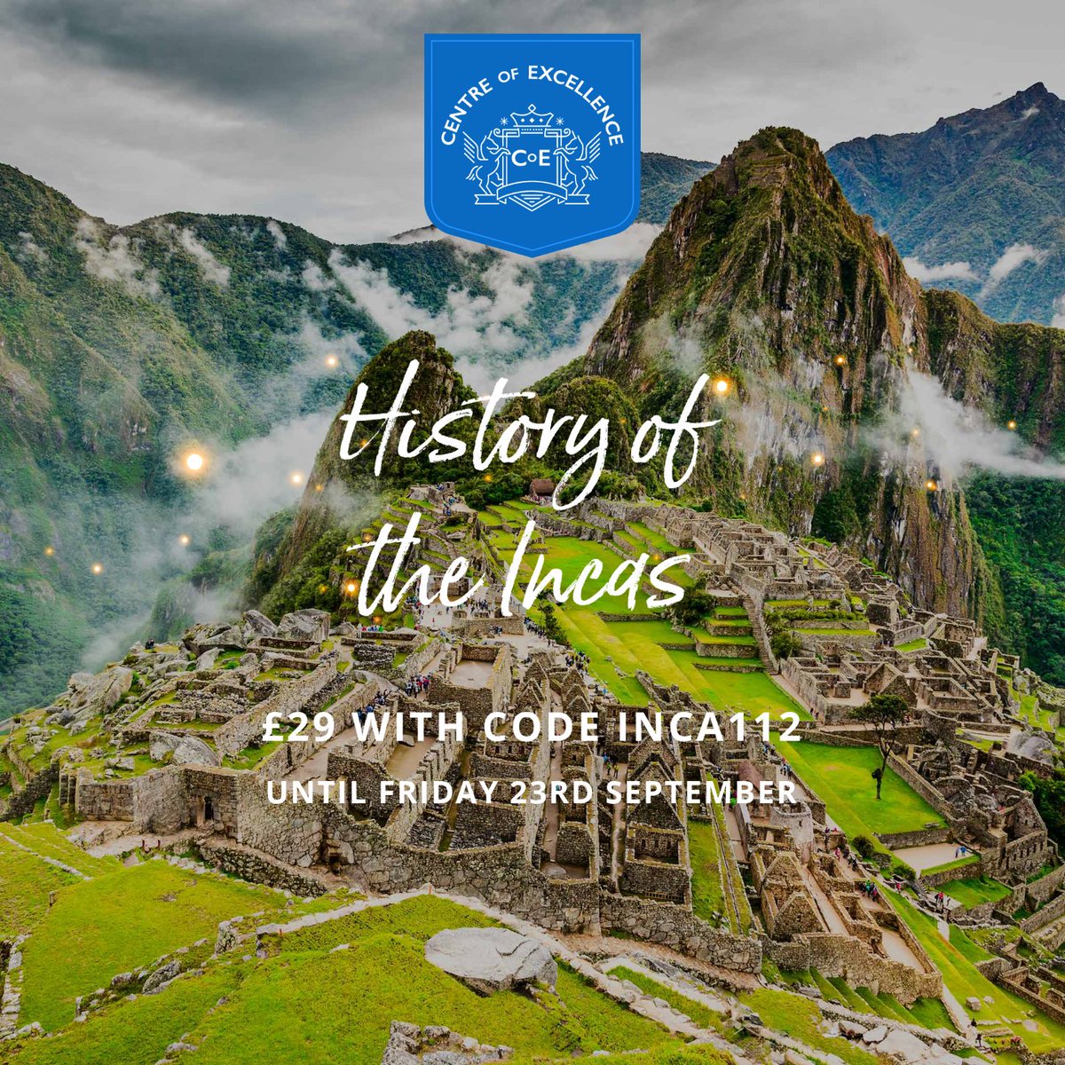 Online_Courses's tweet photo. 📣 New Course: History of the Incas Diploma Course

Use code INCA112 at checkout -> £29!

#linkinbio

#Incan #Incanhistory #history #historylesson #onlinecourses #onlinecourse #learn #learning #onlinecoursecreators #elearning #course #courses #learnathome #diploma https://t.co/bEyU5zhEye