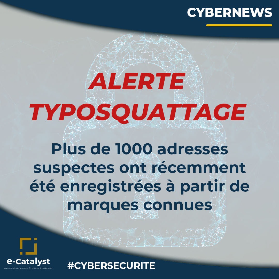 eCatalystFR's tweet photo. Ce sont des noms de domaine similaires à ceux de grandes marques mais mal orthographiés qui renvoient vers des sites malveillants ou utilisent les noms pour envoyer des mails de type "phishing". 
@_mikolajek_ a dévoilé récemment le dépôt de + de 1000 adresses de sites web. https://t.co/0oe9EZx5AH