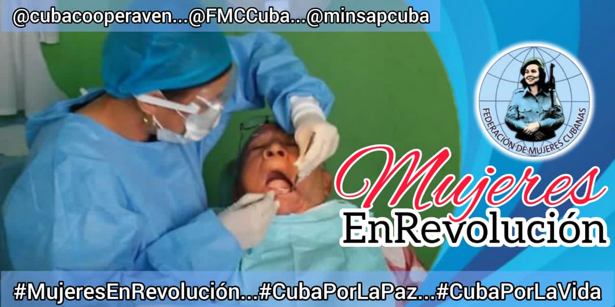 El ejemplo de Vilma Espin,
acompaña a las federadas en la Venezuela de Bolibar,Chávez y Maduro . #MujeresEnRevolucion #CubaPorLaPaz #CubaPorLaVida <a href="/FMC_Cuba/">FMC de Cuba</a> <a href="/CubaCoopera/">CubacooperaVeNu</a> <a href="/cubacooperaven/">Brigada Médica Cubana en Venezuela</a> <a href="/AdanVillavicen5/">Adan Villavicencio Guzmán</a> <a href="/altunaga_perez/">Esthet Perez altunaga</a> <a href="/MINSAPCuba/">Ministerio de Salud Pública de Cuba</a>