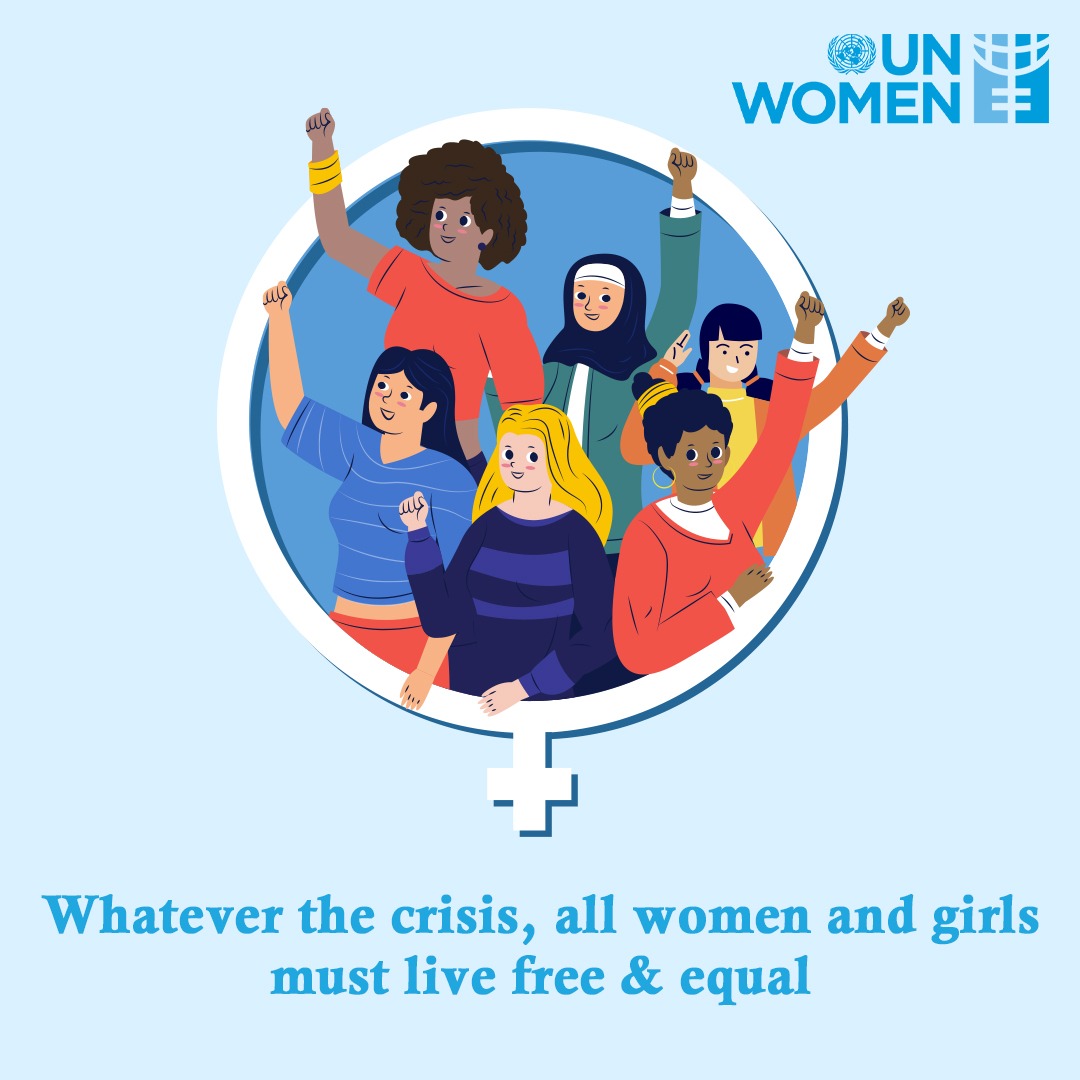 unwomenTL's tweet photo. Conflict & crisis exact the biggest toll on women. Gender inclusive DRR & gender sensitive post-crisis disaster management are essential to redressing such heinous injustice.
On this #WorldHumanitarianWeek, let's commit not to leave our women behind or in a precarious situation. https://t.co/eJt2Qe8Xo8
