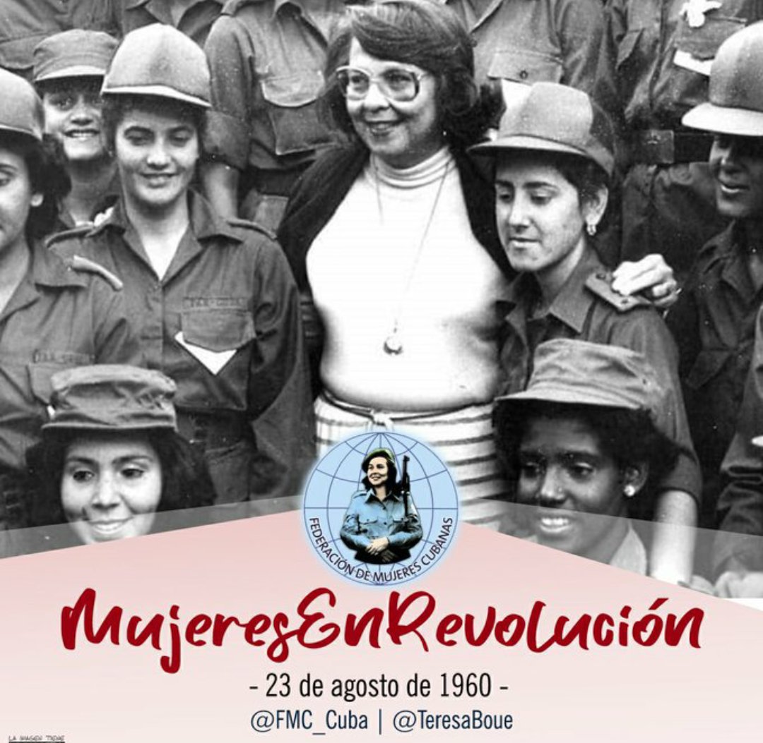 El ejemplo de Vilma Espin,
acompaña a las federadas en la Venezuela de Bolibar,Chávez y Maduro . #MujeresEnRevolucion #CubaPorLaPaz #CubaPorLaVida <a href="/FMC_Cuba/">FMC de Cuba</a> <a href="/CubaCoopera/">CubacooperaVeNu</a> <a href="/cubacooperaven/">Brigada Médica Cubana en Venezuela</a> <a href="/AdanVillavicen5/">Adan Villavicencio Guzmán</a> <a href="/altunaga_perez/">Esthet Perez altunaga</a> <a href="/MINSAPCuba/">Ministerio de Salud Pública de Cuba</a>