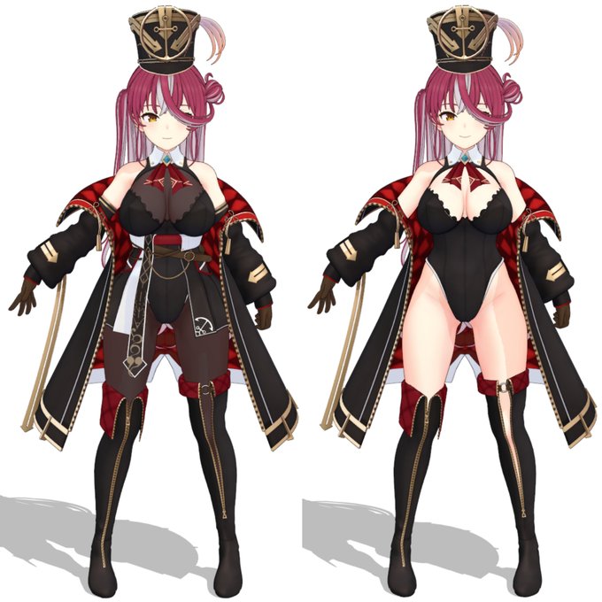 上着作成しました～🤗
物理関係がまだなので物理を入れていきます
素肌Verもえっつ😋 