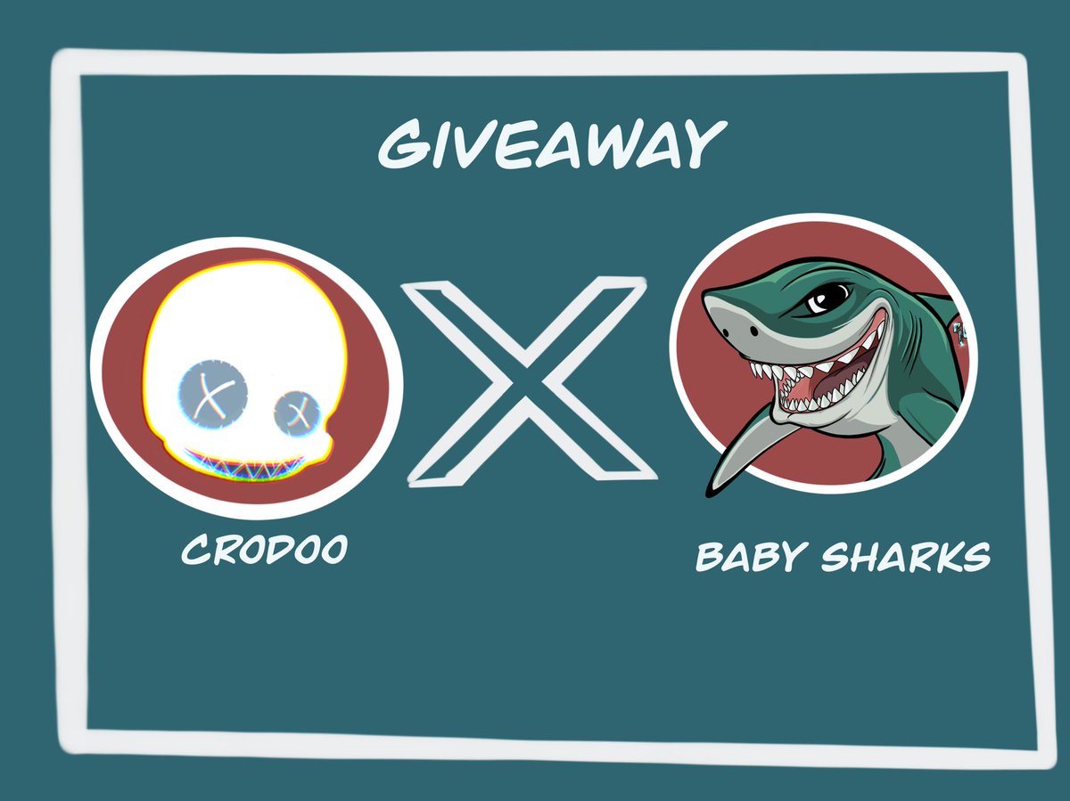 Hello #crofam 🔥
We are pleased to announce collab giveaway🤘🏼

@CroDooNFT ✕ <a href="/BabySharks_NFT/">Baby Sharks</a> 

1. Like ❤️+ Retweet🔄
2. Tag 3 friends ⬇️
3. Follow @CroDooNFT and <a href="/BabySharks_NFT/">Baby Sharks</a>

⏳48 Hours
6 winners 1 x CroDooNFT and 5 x BabySharks WL

#Cronos  #CronosChain  #CronosNFT
