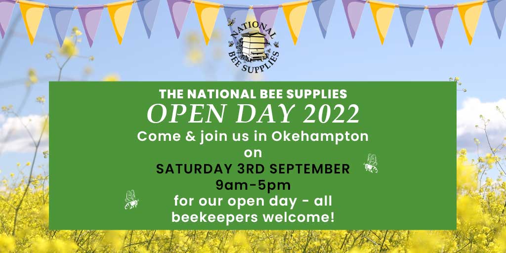 Join us on Saturday 3rd September for exclusive discounts across our beekeeping products, including 10% OFF all shop products, clearance beekeeping clothing and a cosmetic SECONDS sale🐝