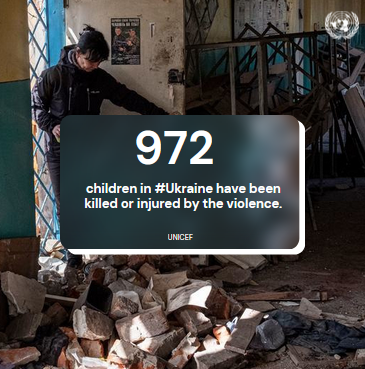 UNGeneva's tweet photo. 🇺🇦 1 in 10 schools have been damaged or destroyed❗️

All children need to be in school and learning, including children caught up in emergencies, urges @unicefchief. 

“More than anything, #Ukraine’s children need #peace."

📖 https://t.co/rAharfKx3e 
#ForEveryChild #NotATarget https://t.co/z1IgHR8U0D