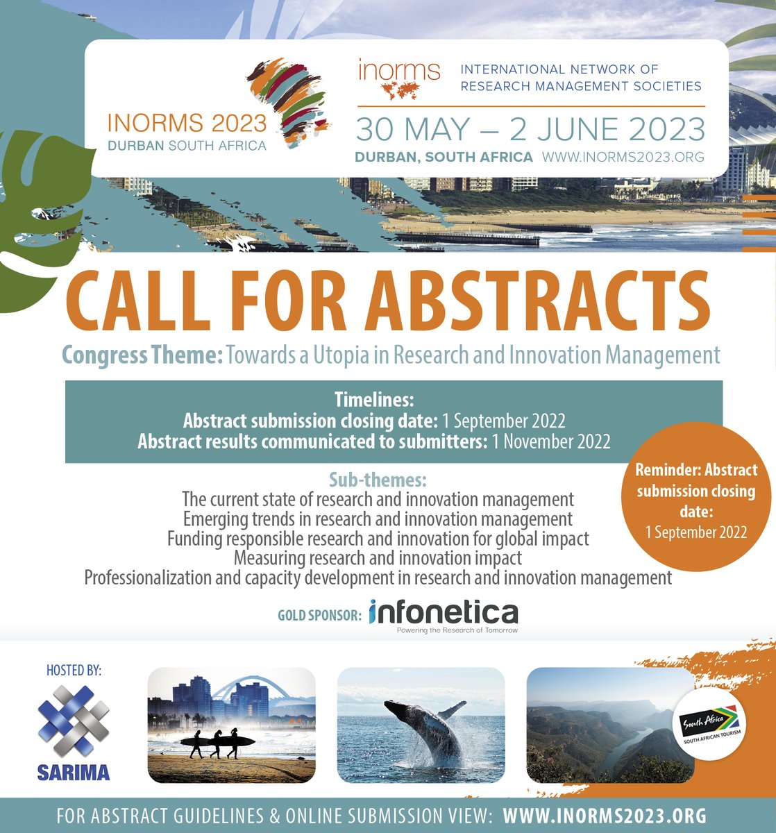 PraxisAuril's tweet photo. π£οΈAbstract Submissions for @SARIMA20 #INORMS23 Close on 1 September 2022, less than 10 sleeps away! If you're thinking about submitting a paper, click on the link for more details: https://t.co/NMXSr5rElL
P.S. Have a sneaky peek at who the keynotes are: https://t.co/1gV7OluscD https://t.co/oXQK9pJh54