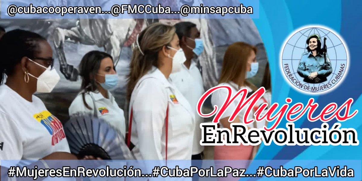 Vilma siempre presente en las colaboradoras de la Misión Médica Cubana en Venezuela.
#MujeresEnRevolucion #CubaPorLaPaz #CubaPorLaVida <a href="/FMC_Cuba/">FMC de Cuba</a> <a href="/CubaCoopera/">CubacooperaVeNu</a> <a href="/cubacooperaven/">Brigada Médica Cubana en Venezuela</a> <a href="/AdanVillavicen5/">Adan Villavicencio Guzmán</a> <a href="/altunaga_perez/">Esthet Perez altunaga</a> <a href="/MINSAPCuba/">Ministerio de Salud Pública de Cuba</a>