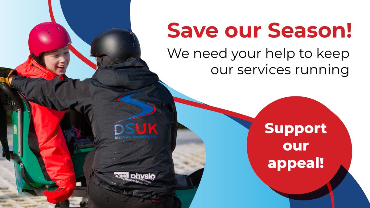 dsuksnowsport's tweet photo. Friends of DSUK, Save our Season!
You can help a disabled child or adult continue to access the #AdaptiveSnowsports they love. DSUK is an invaluable resource we can’t afford to live without. Please give generously to our appeal.
https://t.co/j4KywIp2q6
#PowerOfPowder https://t.co/idZZuXRdIu