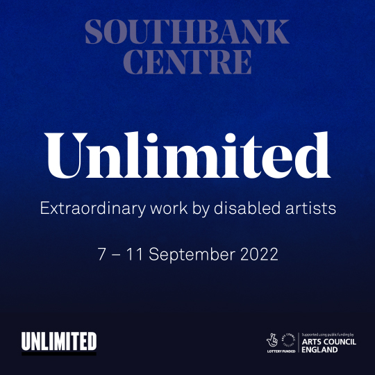 Missing JOY Festival? Unlimited 2022 (7 - 11 Sep) 
<a href="/southbankcentre/">Southbank Centre</a> celebrates the artistic vision and creativity of disabled artists featuring outstanding dance, performance, comedy, music and art💃🏾🎭 🎵🎨 Check out the full programme here: bit.ly/3AyZXE5