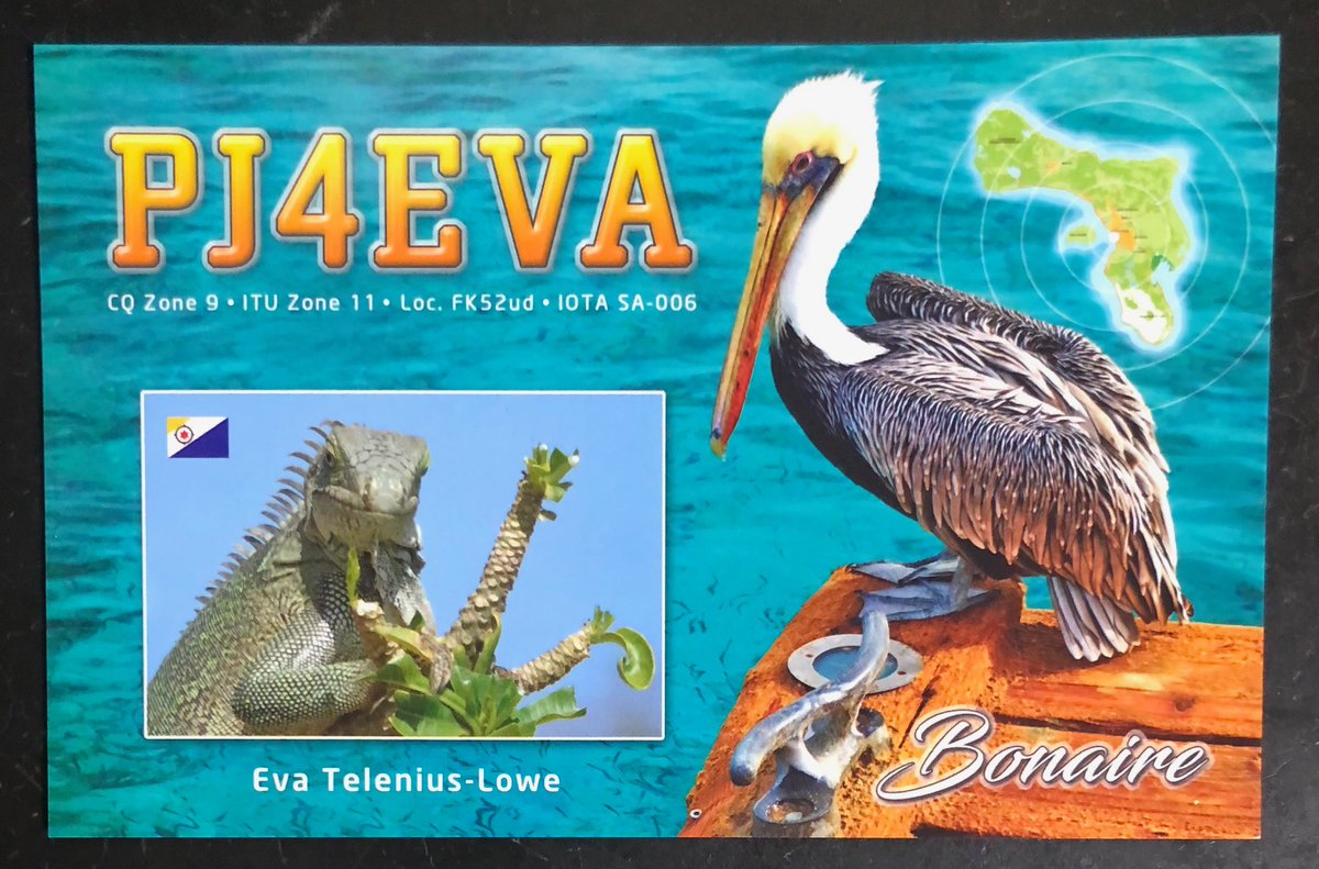 Got QSL of PJ4EVA for FT8 QSO thru OQRS.