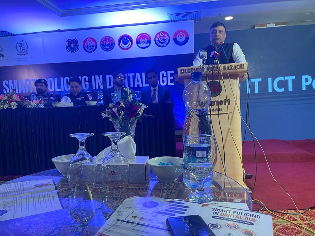 gbp_digital's tweet photo. The conference on 'Smart Policing in Digital Age' organized by
PITB & MoITT in #Karachi to review progress/impediments in digitalization of police departments was attended by DIG HQs & AIG Information Technology #GilgitBaltistanPolice. https://t.co/iuQwryzfyv