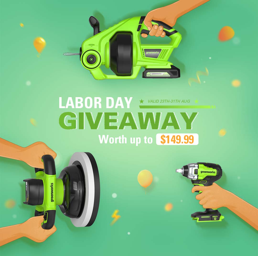Greenworks24V's tweet photo. 🔥🔥🔥Greenworks 2022 Labor Day Giveaway🔥🔥🔥
WIN our new arrival power tools gifts valued at $149.99 😍 😍 😍
https://t.co/jVI6yCt92o
#greenworks #Giveaways https://t.co/Mv61SiUtwf