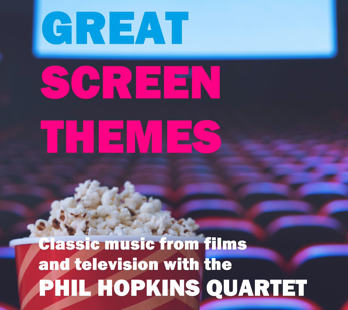 What a wonderful nostalgia-fest of an evening with #music from movies and TV at #Chobham #Surrey 30 September. 
Phil Hopkins Quartet - #PhilHopkins #harmonica 
@rick_finlay #drums #PaulMorgan #doublebass 
<a href="/liamdunachie/">liamdunachie</a> #keyboard
festival.chobham.org facebook.com/reel/606574240…