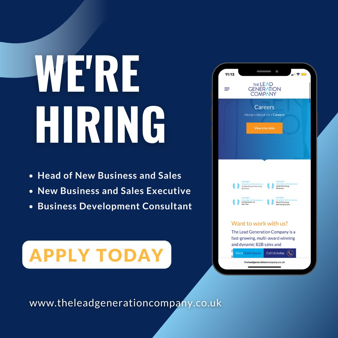 We are hiring for multiple roles! View open roles: ow.ly/rOLv50Kq5xM Know someone that might be a good fit? Tag them below!