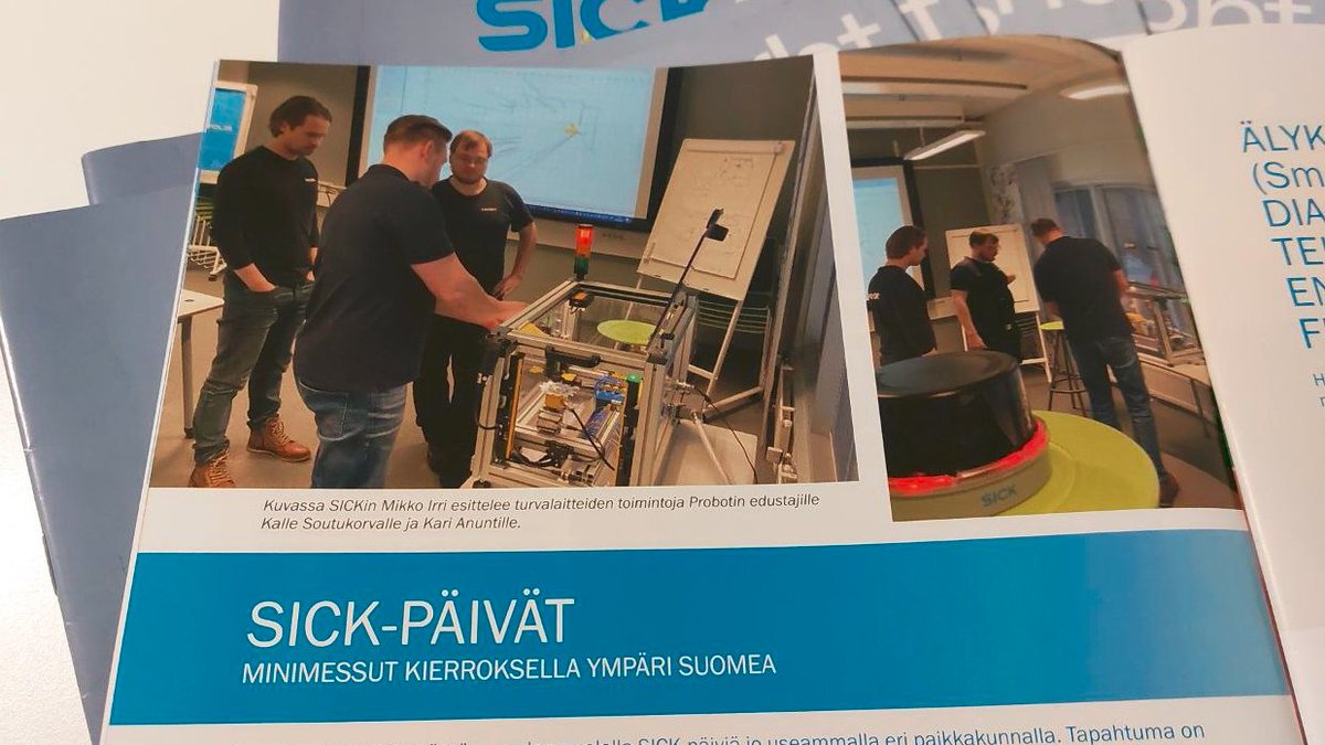 ProbotOy's tweet photo. Lueskelimme #Sickinsight:ia ja siellähän näkyi tuttuja 😁
#probotinasiantuntijat #KariTestaa #Kalle #automaatio #robotiikka #sensorit #Sick @SICK_Oy https://t.co/oN3qSmm7Mw
