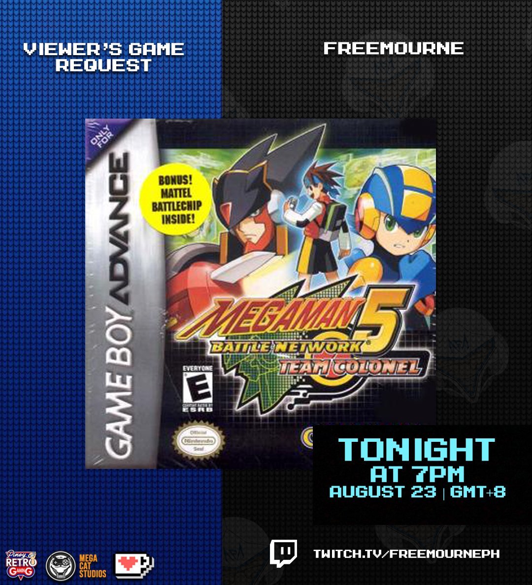 FreemournePh's tweet photo. Viewer's Game Request tonight

kitakits at 7PM

#megamanbattlenetwork #teamcolonel https://t.co/tHUBYuM0FQ