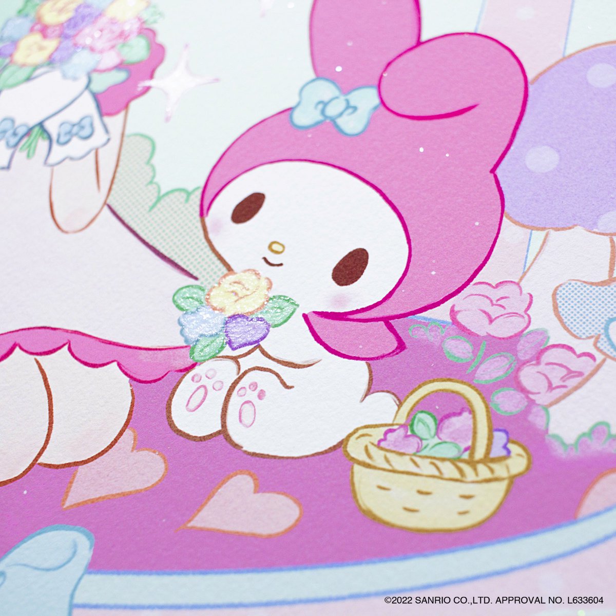 「"My Melody &amp; Me"─森の中のひみつの場所で時間を忘れておし」|ア〜ミ〜／𝗔𝗔𝗠𝗬のイラスト