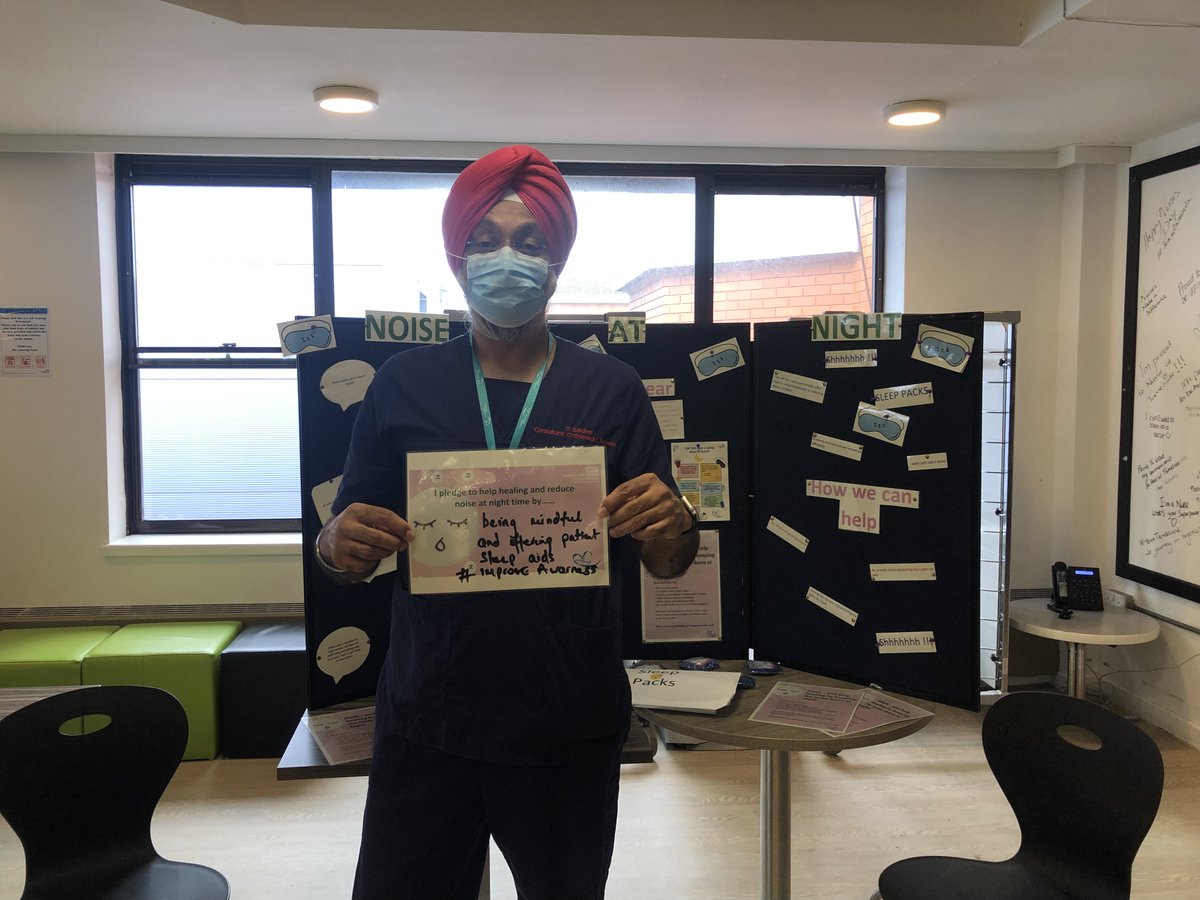 TGICFTSaferCare's tweet photo. Staff pledging what they aim to do to assist their patients to get a good sleep at night on the wards π₯±π΄π€ #noiseatnight #reducenoiselevels #promotesleep #sleephelpshealing https://t.co/gWZMJVVks6