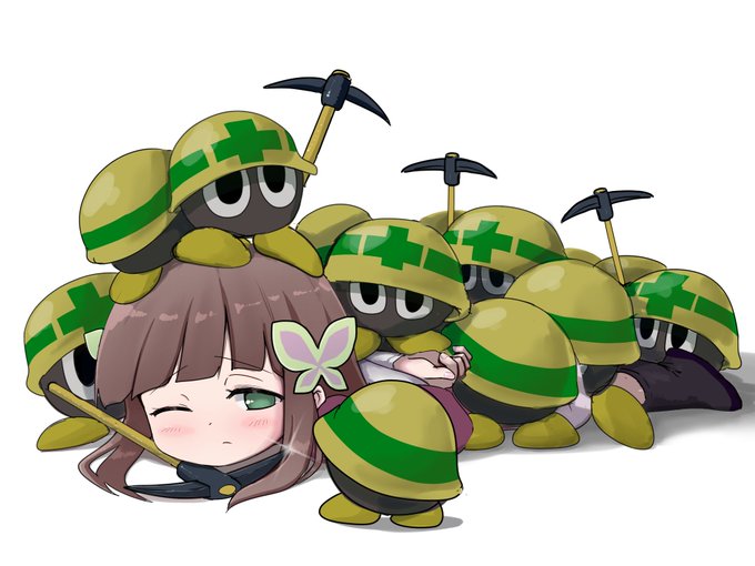 メットールに押さえつけられるアイリス
(こういう弱い敵多勢に拘束されるシチュ好き) 