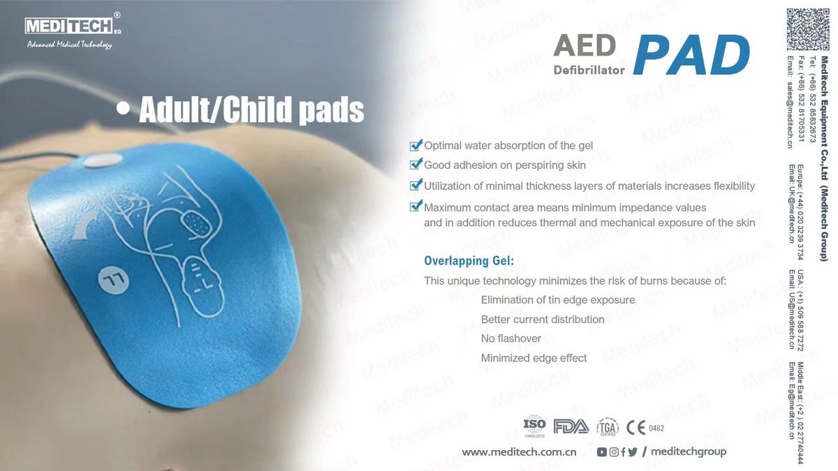 JenniferMedite1's tweet photo. Meditech AED Defibrillator Pads
For more information Please contact us on:
✉️ Email: mdo@meditech.com.cn
📱What's app: (+86)18765959670
#AED
#emergency
#CPR
#doctor
#ICU
#Ambulance
#aedtrainer
#medical
#defibrillator
#health
#heartrate
#firstaid
#Automatedexternaldefibrillator https://t.co/2SGS1ntiID
