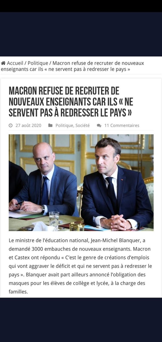 BigoudX's tweet photo. @le_Parisien Un indice: #Blanquer avait promis "une revalorisation historique" de tous les profs sous sa mandature. La mienne a été de ZERO euro! #macron n est qu un menteur! https://t.co/pJL1gWZWpV