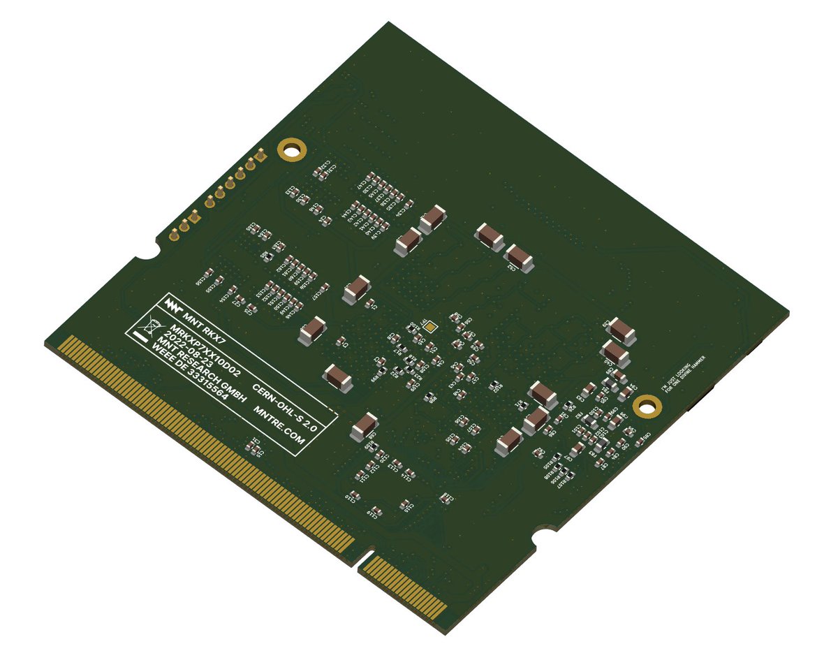 MNT RKX7, OSHW FPGA SoC development module for MNT Reform laptop (with Kintex-7).