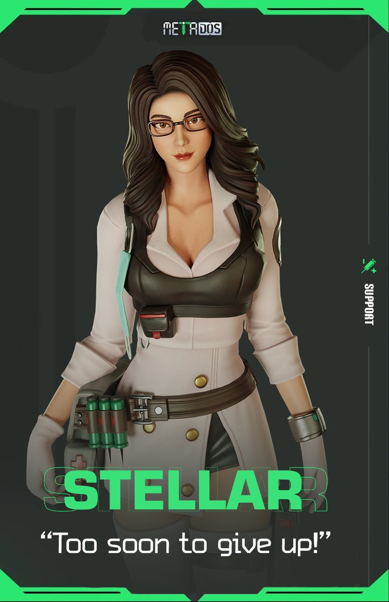 MetaDOS's tweet image. 🔥MetaDOS: ⚖ Stellar

💉 A young attorney who stands for justice and protects the weak.
💉She joins MetaDOS to investigate DOS Labs and bring truth to light.

🌐Official Channels: ds.gl/go

#DOS #Gaming #BattleRoyale #Metaverse