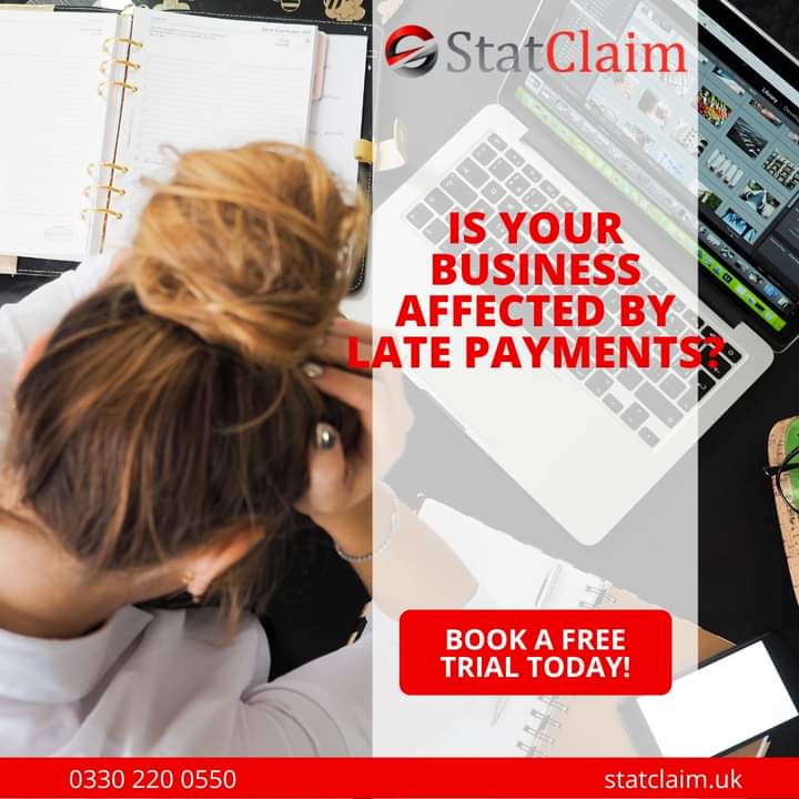 Call Statclaim.uk today for a chat about how we can help your company and arrange your 

FREE SERVICE 0330 220 0550

#latepayment #latepaymentcompensation 
#commercialpaymentrecovery #debt
#commercialdebtrecovery