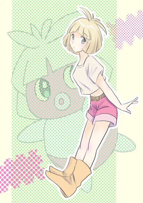 ポケモンで一番好きなムチュールの擬人化です。 一番遊んだのは「赤」です   #pokemon #ポケモンイラスト #擬人化 #ムチュール #イラスト
