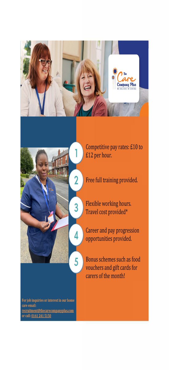 FASTMcr's tweet photo. Do you want a career in Care https://t.co/HBorPtKSJ6