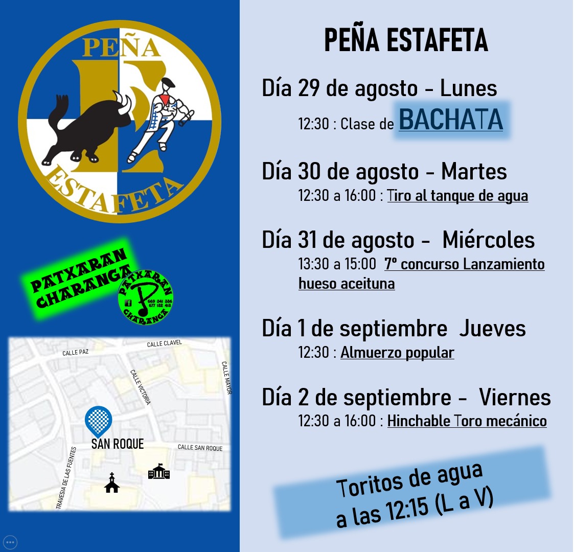 Federacion1985's tweet photo. Programación muy divertida de la Peña @estafetasanse durante las fiestas!! 👏👏 https://t.co/C9YkjsqYOk