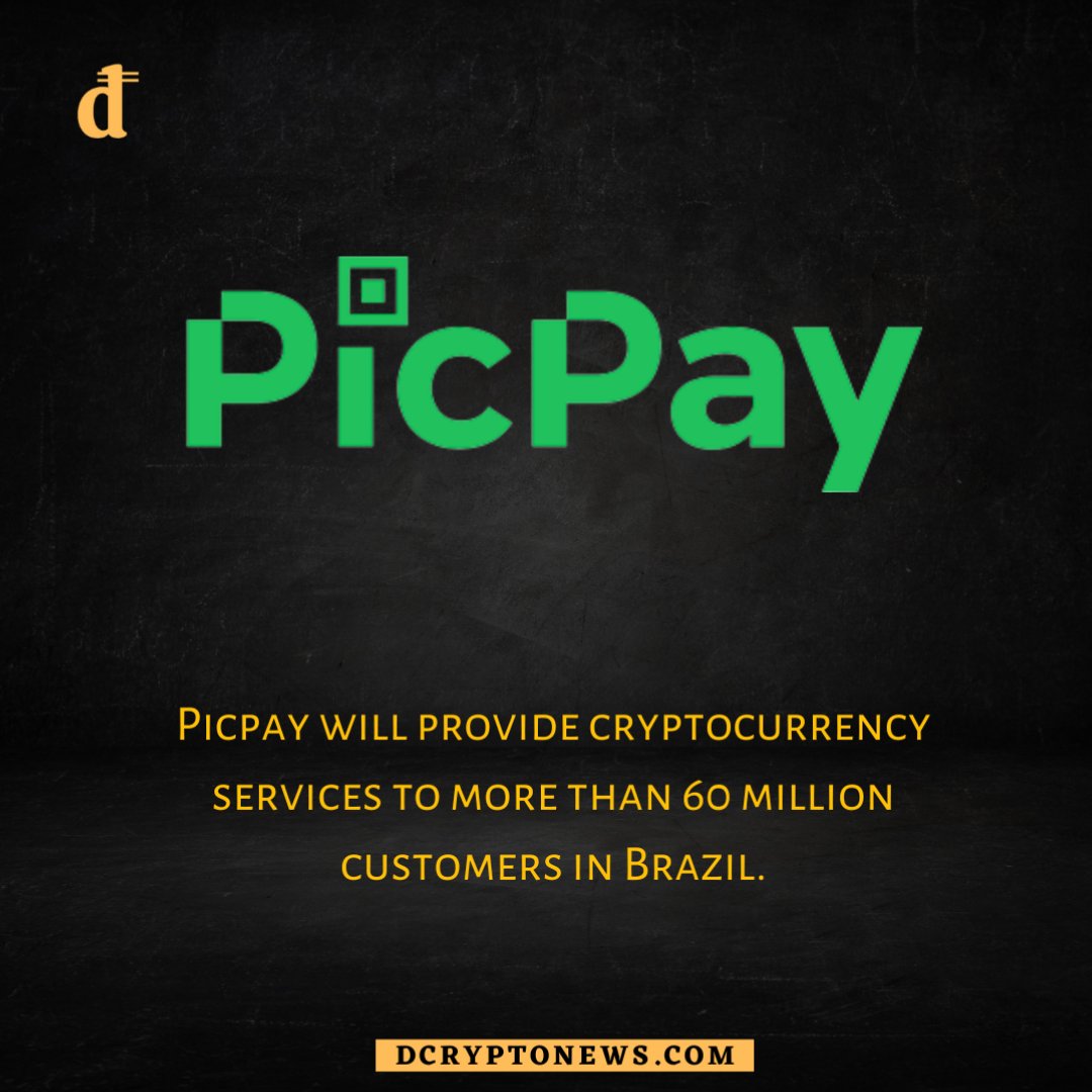 Picpay, one of the most popular fintech payment companies in Brazil, has announced that it will start adding crypto services to its program.
#cryptocurrencynews #cryptotrading #cryptocurrencyexchange #cryptocurrencymining #cryptocurrencymarket #cryptocurrencycommunity