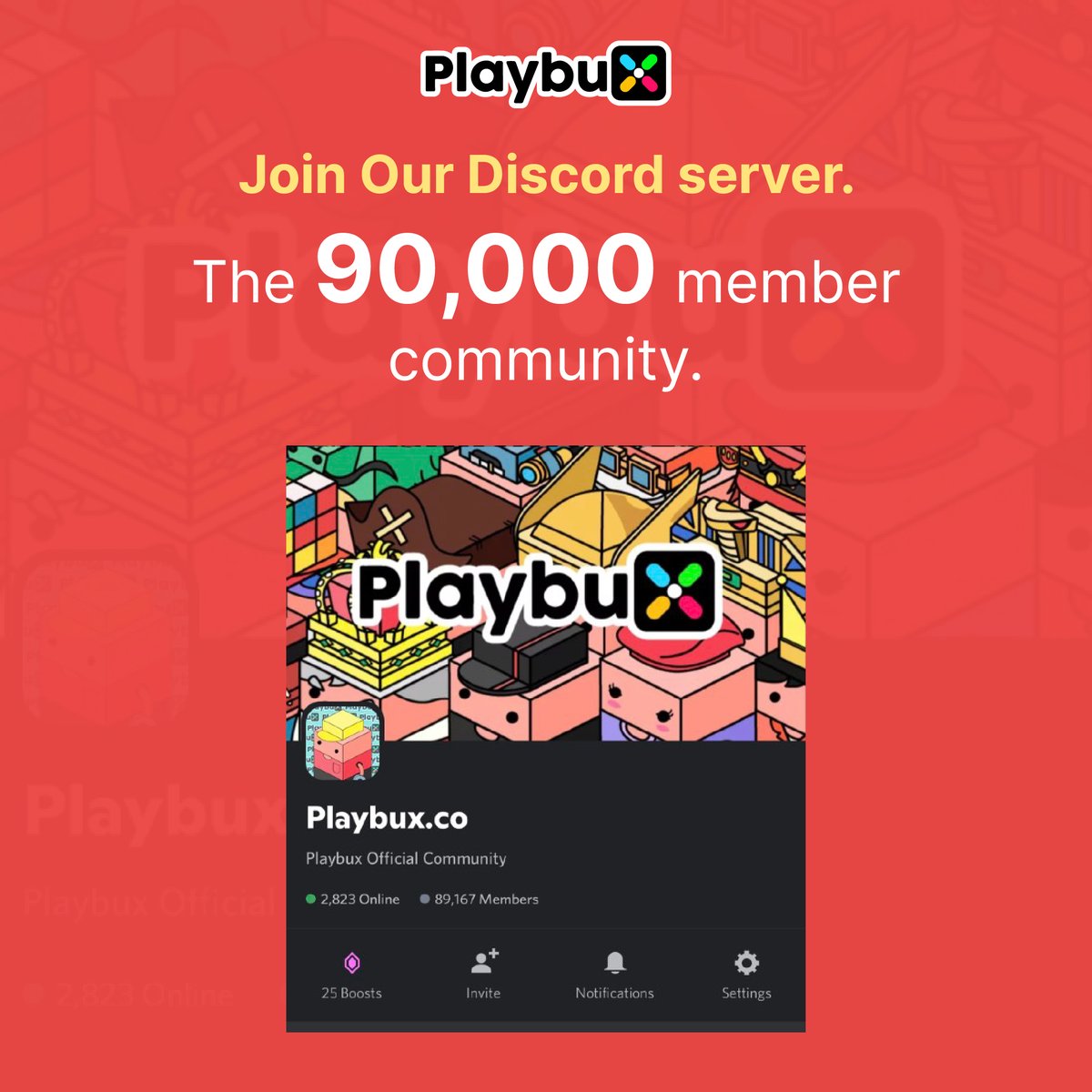 playbuxco's tweet photo. join our community.
➡️ https://t.co/nrGJ2WbtZF

#BinanceLabs #binance
#bnbchain #Playbux 
#Shoptoearn #Metaverse 
#NFTs #NFTsDROP https://t.co/5mkM16MWOp