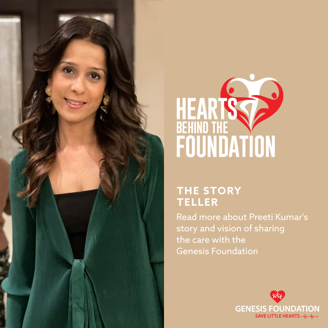 GenesisFndn's tweet photo. Preeti Kumar has embarked upon a journey with Genesis Foundation to facilitate our mission to #SaveLittleHearts. ​
​
Read about what inspires and drives her to work and serve a higher purpose here :  https://t.co/FSTn5GA0PE

#CHD #CHDAwareness #CHDKids #HeartsBehindTheFoundation https://t.co/3HR7dzrwGw