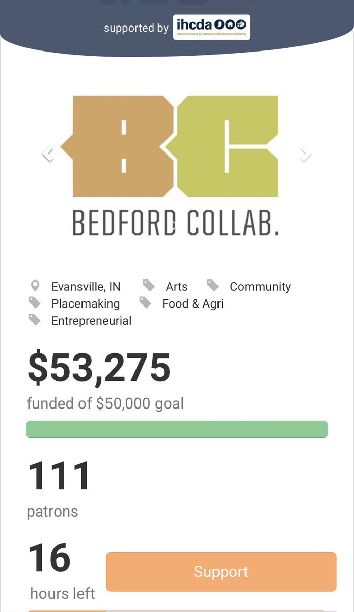 16 hours left! If you haven’t donated yet you really should! I can’t stress enough to you how important Bedford Collab is on so many levels.

patronicity.com/project/bedfor…
