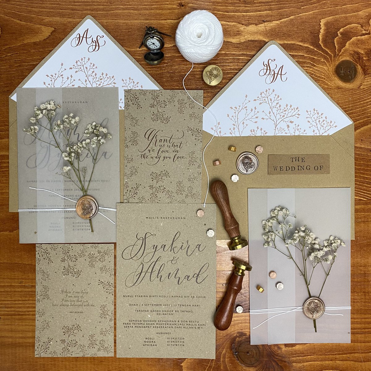 wnnusya's tweet photo. Woot woot 😚. My customer request wedding invitations card like this. Fall in loveeeee teruks dengan design yang ni🥹😍✨

May Allah ease your journey 🌸👰🏻‍♀️
Sesapa nak order jugak, dm je i tau 💚 https://t.co/CCULsKxKoy