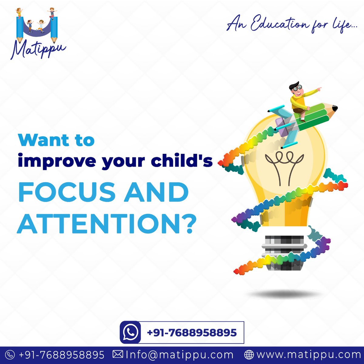 Matippu_'s tweet photo. Kids often get distracted due to their curious nature. It's not something to be scolded on, rather their curiosity deserves appreciation. 
Still, focus is needed to complete a task - here are #matippu's tips for the same!
#Online #onlinceclasses #kids #education #edutwitter https://t.co/SyXUOr19l8